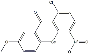 7-Methoxy-1-chloro-4-nitro-9H-selenoxanthene-9-one 结构式