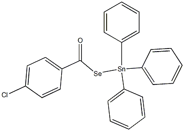 4-Chlorobenzenecarboselenoic acid Se-(triphenylstannyl) ester 结构式