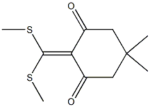 2-[Bis(methylthio)methylene]-5,5-dimethyl-1,3-cyclohexanedione 结构式