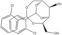 1-O,5-O:2-O,4-O-Bis(2-chlorobenzylidene)-D-glucitol 结构式