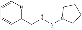 1-(2-Pyridinylmethyl)-2-(1-pyrrolidinyl)hydrazine 结构式