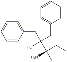 [R,(+)]-3-Amino-2-benzyl-3-methyl-1-phenyl-2-pentanol 结构式