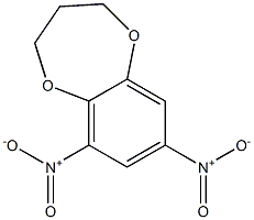 6,8-Dinitro-3,4-dihydro-2H-1,5-benzodioxepin 结构式