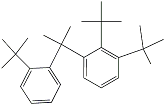 2-(2,3-Di-tert-butylphenyl)-2-(2-tert-butylphenyl)propane 结构式