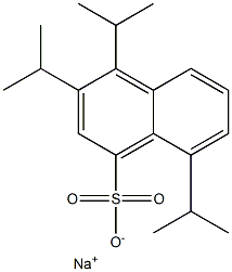 3,4,8-Triisopropyl-1-naphthalenesulfonic acid sodium salt 结构式