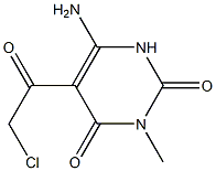 6-Amino-5-chloroacetyl-3-methylpyrimidine-2,4(1H,3H)-dione 结构式