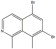 1,8-Dimethyl-5,7-dibromoisoquinoline 结构式
