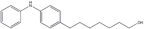 4-(7-Hydroxyheptyl)phenylphenylamine 结构式