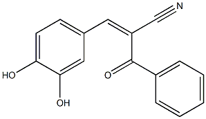 2-(Benzoyl)-3-(3,4-dihydroxyphenyl)acrylonitrile 结构式
