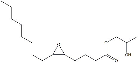 5,6-Epoxymyristic acid 2-hydroxypropyl ester 结构式