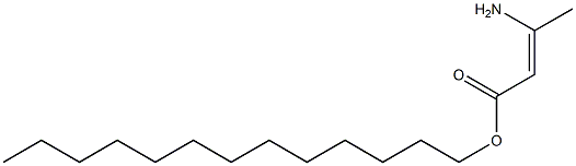 (Z)-3-Amino-2-butenoic acid tridecyl ester 结构式