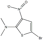 2-(Dimethylamino)-3-nitro-5-bromothiophene 结构式