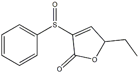 5-Ethyl-3-(phenylsulfinyl)-2(5H)-furanone 结构式