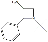 1-(1,1-Dimethylethyl)-2-phenyl-3-azetidinamine 结构式