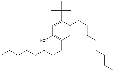 3-tert-Butyl-4,6-dioctylphenol 结构式