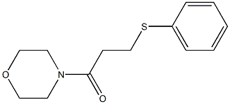 4-[3-(Phenylthio)propionyl]morpholine 结构式