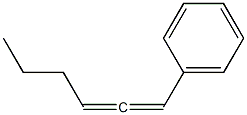 1-Phenyl-1,2-hexadiene 结构式