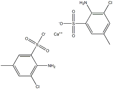 Bis(2-amino-3-chloro-5-methylbenzenesulfonic acid)calcium salt 结构式