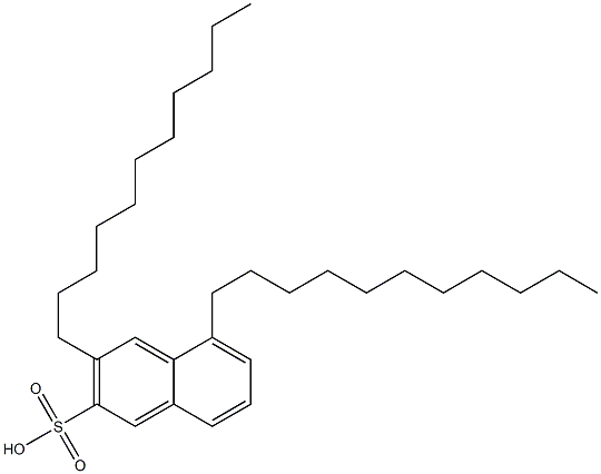 3,5-Diundecyl-2-naphthalenesulfonic acid 结构式