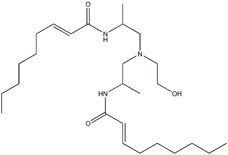 N,N'-[2-Hydroxyethyliminobis(1-methyl-2,1-ethanediyl)]bis(2-nonenamide) 结构式