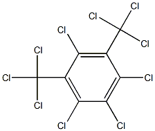 2,4,5,6-Tetrachloro-1,3-bis(trichloromethyl)benzene 结构式