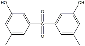 3,3'-Sulfonylbis(5-methylphenol) 结构式