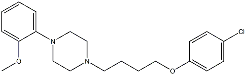 1-[4-(4-Chlorophenoxy)butyl]-4-(2-methoxyphenyl)piperazine 结构式