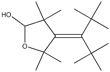 4-(1-tert-Butyl-2,2-dimethylpropylidene)-3,3,5,5-tetramethyltetrahydrofuran-2-ol 结构式