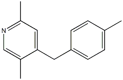 2,5-Dimethyl-4-(4-methylbenzyl)pyridine 结构式