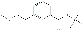 3-(2-Dimethylaminoethyl)benzoic acid tert-butyl ester 结构式