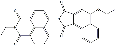 N-[(2,3-Dihydro-2-ethyl-1,3-dioxo-1H-benzo[de]isoquinoline)-6-yl]-4-ethoxynaphthalimide 结构式