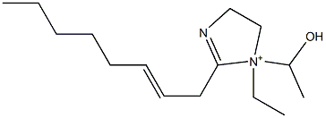 1-Ethyl-1-(1-hydroxyethyl)-2-(2-octenyl)-2-imidazoline-1-ium 结构式