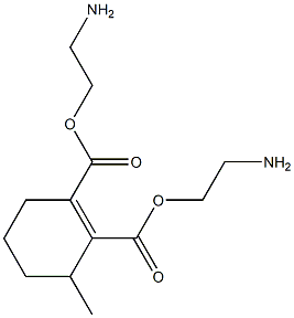 3-Methyl-1-cyclohexene-1,2-dicarboxylic acid bis(2-aminoethyl) ester 结构式