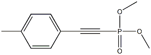 p-Tolylethynylphosphonic acid dimethyl ester 结构式