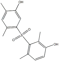 3,3'-Dihydroxy-2,4',6,6'-tetramethyl[sulfonylbisbenzene] 结构式