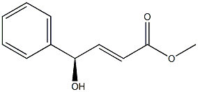 (2E,4R)-4-Hydroxy-4-phenyl-2-butenoic acid methyl ester 结构式