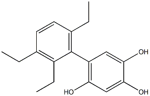 5-(2,3,6-Triethylphenyl)benzene-1,2,4-triol 结构式