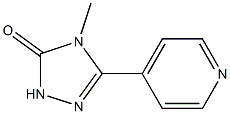 4-Methyl-5-(4-pyridinyl)-2H-1,2,4-triazol-3(4H)-one 结构式