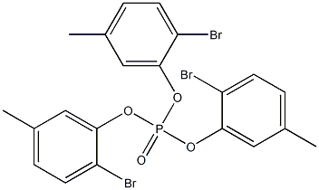 Phosphoric acid tris(2-bromo-5-methylphenyl) ester 结构式