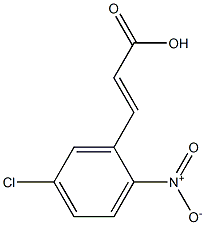 2-Nitro-5-chlorocinnamic acid 结构式