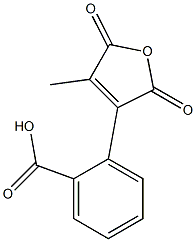 2-[(2,5-Dihydro-4-methyl-2,5-dioxofuran)-3-yl]benzoic acid 结构式