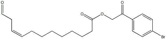 (Z)-12-Oxo-9-dodecenoic acid 2-(4-bromophenyl)-2-oxoethyl ester 结构式