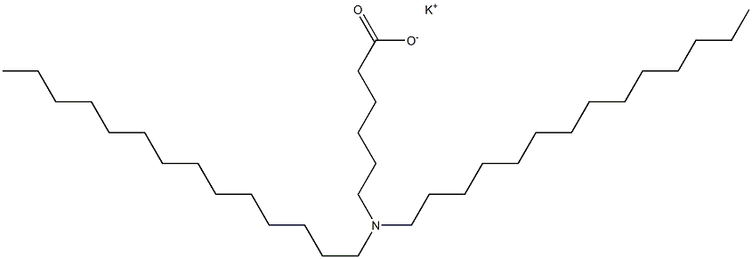 6-(Ditetradecylamino)hexanoic acid potassium salt 结构式