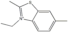 3-Ethyl-2,6-dimethylbenzothiazolium 结构式