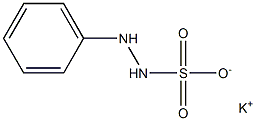 1-Phenylhydrazine-2-sulfonic acid potassium salt 结构式