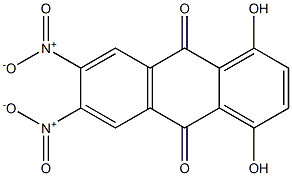 1,4-Dihydroxy-6,7-dinitroanthraquinone 结构式