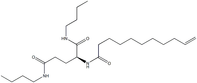 N1,N5-Dibutyl-N2-(10-undecenoyl)-L-glutaminamide 结构式