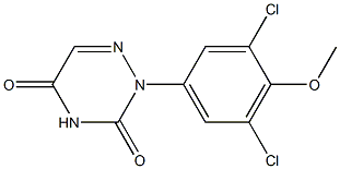 2-[3,5-Dichloro-4-methoxyphenyl]-1,2,4-triazine-3,5(2H,4H)-dione 结构式