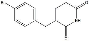 3-(4-Bromobenzyl)piperidine-2,6-dione 结构式