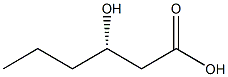 (S)-3-羟基己酸 结构式
